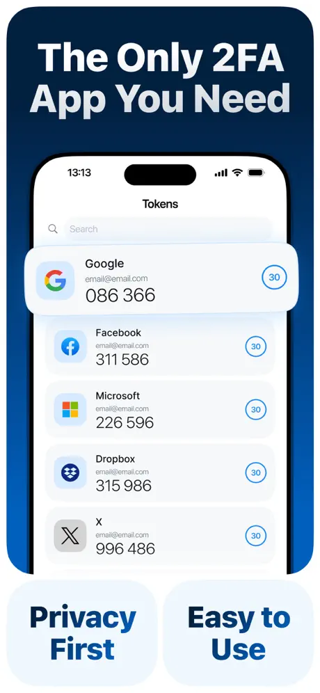 Secure Authenticate screen