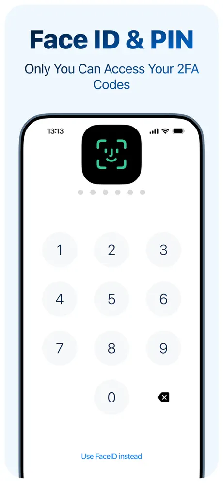 Secure Authenticate screen