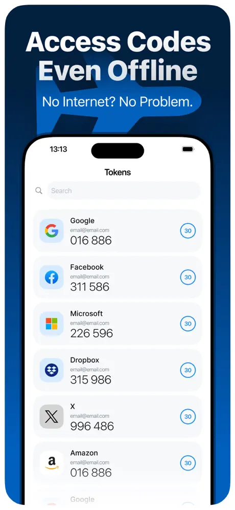 Secure Authenticate screen